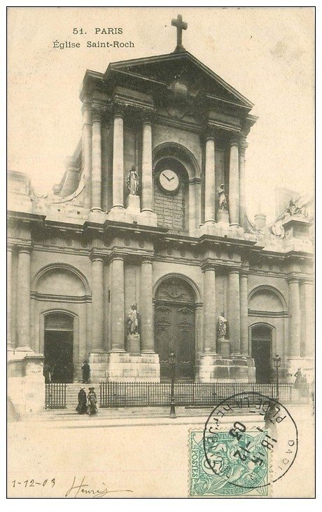 PARIS 01 Eglise Saint-Roch 1903