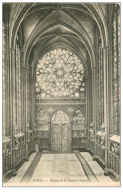 PARIS 01. La Sainte Chapelle Rosace 1904