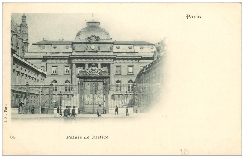PARIS 01. Le Palais de Justice vers 1900