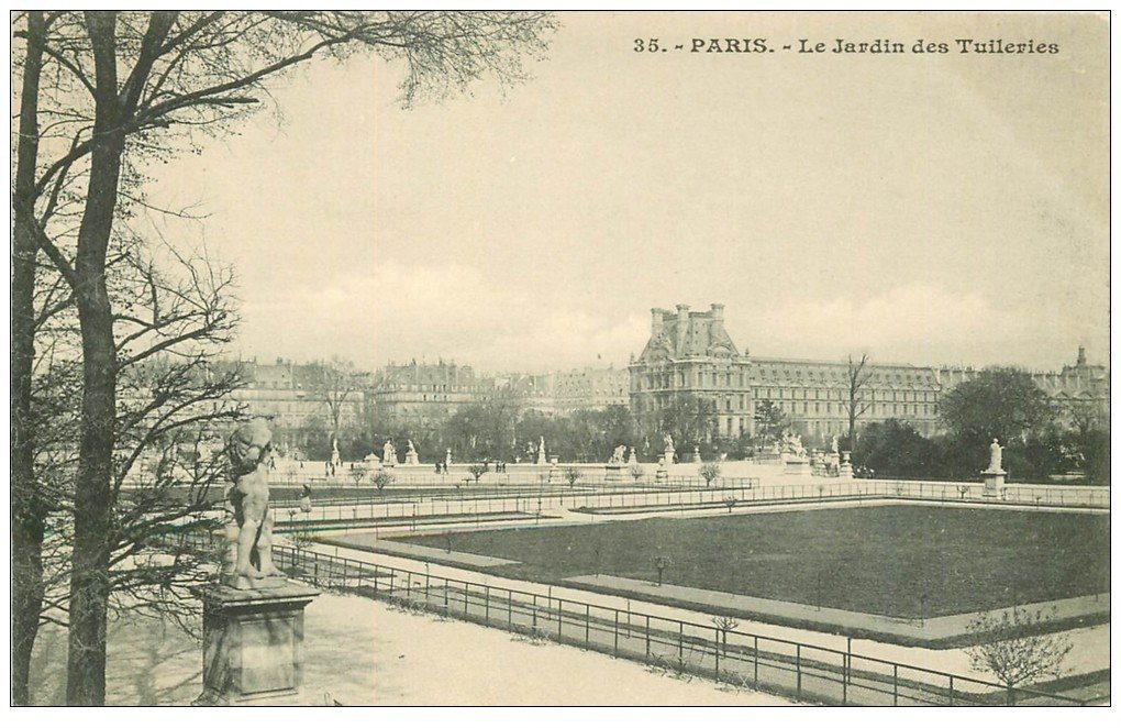 carte postale ancienne PARIS Ier. Les Tuileries le Jardin 35