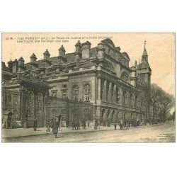 carte postale ancienne PARIS Ier. Palais de Justice Grille Honneur