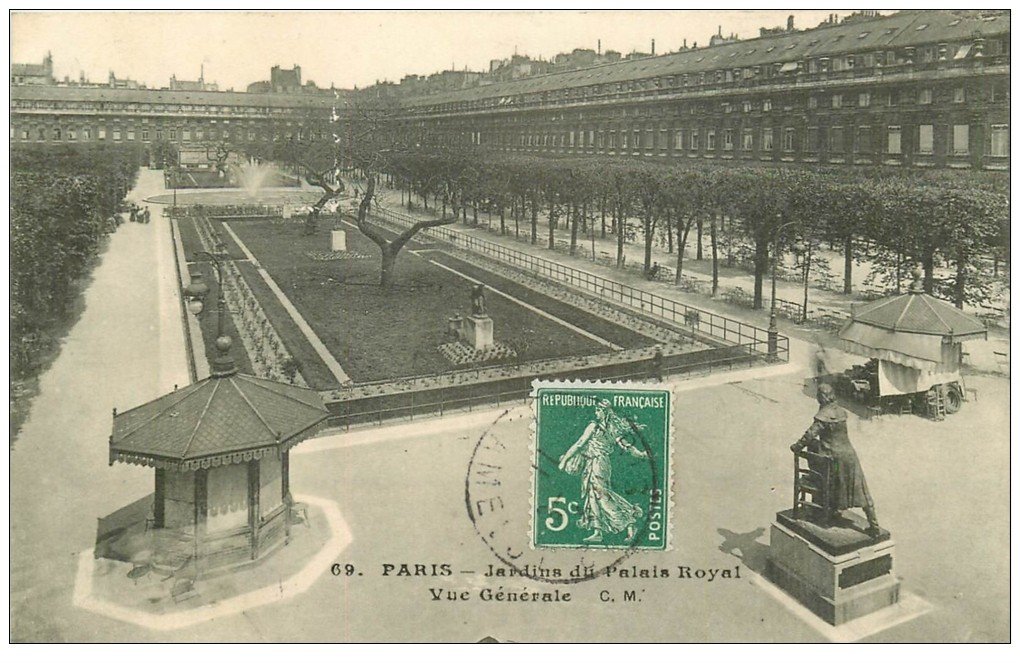 PARIS 01. Palais Royal Jardins 1911