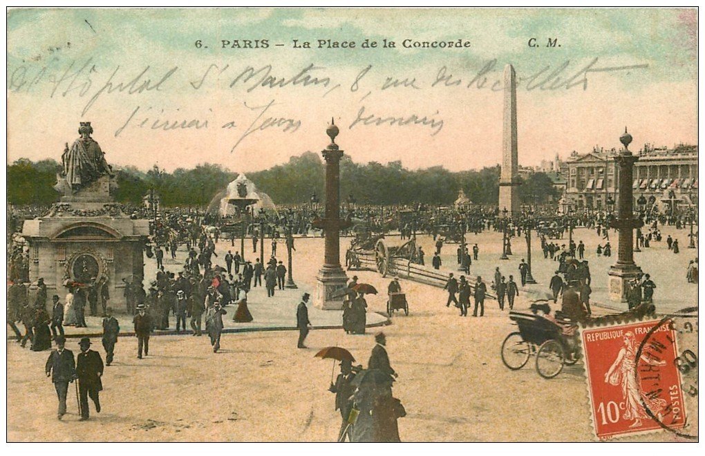 PARIS 01. Place Concorde 1908