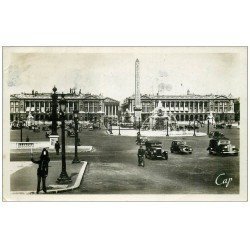 carte postale ancienne PARIS Ier. Place Concorde 1947