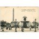 carte postale ancienne PARIS Ier. Place Concorde Fontaines Obélisque