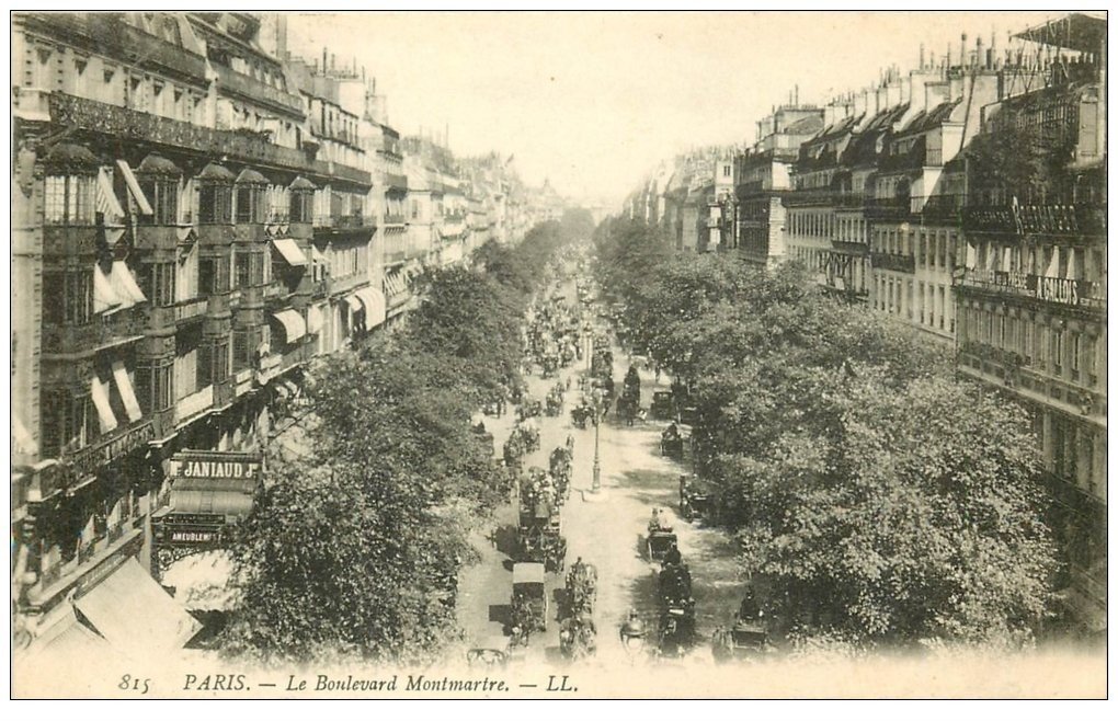 PARIS 02 Boulevard Montmartre à droite Reutlinger