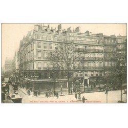 carte postale ancienne PARIS II° Boulevard Montmartre Grand Hôtel Doré