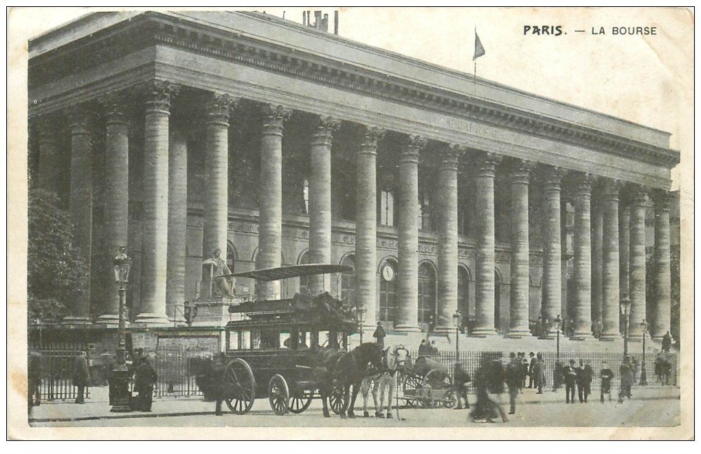 PARIS 02 La Bourse. Hippomobile à Impériale