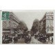 carte postale ancienne PARIS II° Les Grands Boulevards 1908. Carte Photo émaillographie