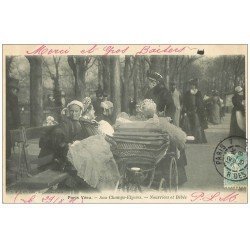 PARIS VECU. Femmes, Nourrices et Bébés aux Champs-Elysées 1905
