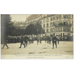 PARIS. Fêtes Américaines pour Amiral Paul Jones 1905. Troupes Américaines Avenue Alma