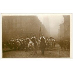 PARIS. Funérailles Maréchal Foch 1929. Escorte Spahis Marocains