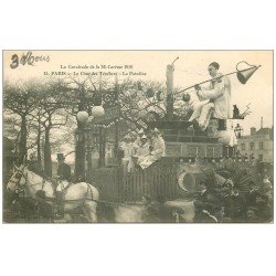 PARIS. Le Char des Ténèbres. La Patodine. Cavalcade de la Mi-Carême 1910. Cortège et Char des Etudiants