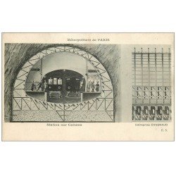 PARIS. Le Métropolitain. Station sur Caisson par Chagnaud