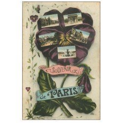 PARIS. Multivues 1918 Fleur Pensée