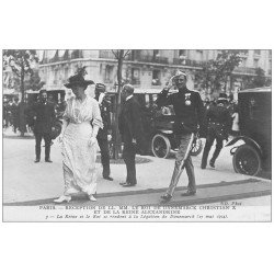 PARIS. Réception Roi Danemarck Christian X et Reine Alexandrine Légation 1914