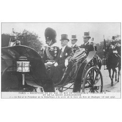 PARIS. Réception Roi Danemarck Christian X et Reine Alexandrine. Président République 1914 Bois de Boulogne