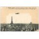 PARIS. Comte Lambert sur biplan Wright de Juvisy à la Tour Eiffel. Aéroplane Avion