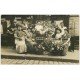 Superbe Carte Photo PARIS 09. Café Vial 36 Rue Milton. Fleurs et Champagne pour la Saint-Séraphin 1910 musiciens
