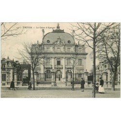 carte postale ancienne 10 TROYES. La Caisse d'Epargne 1906