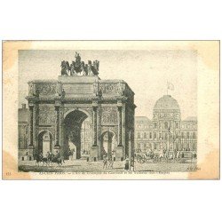 ANCIEN PARIS. Arc Triomphe Carrousel aux Tuileries