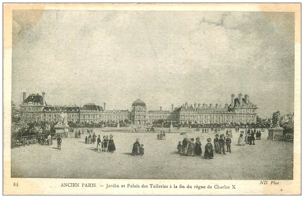 ANCIEN PARIS 01. Jardin Palais des Tuileries