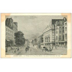 ANCIEN PARIS 10. Théâtre Porte Saint-Martin 1830
