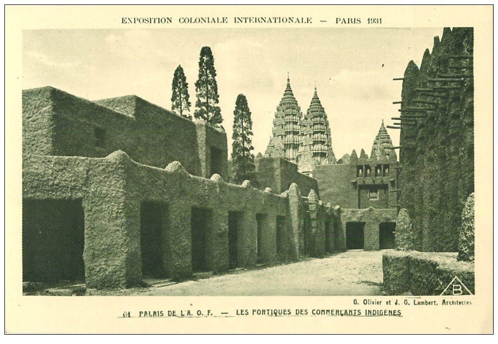 EXPOSITION COLONIALE INTERNATIONALE PARIS 1931. A.O.F Commerçants Indigènes