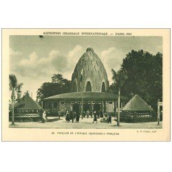 carte postale ancienne EXPOSITION COLONIALE INTERNATIONALE PARIS 1931. Afrique Equatoriale