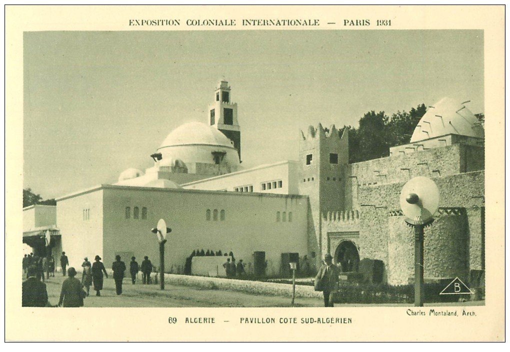 carte postale ancienne EXPOSITION COLONIALE INTERNATIONALE PARIS 1931. Algérie 69