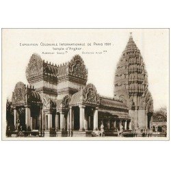carte postale ancienne EXPOSITION COLONIALE INTERNATIONALE PARIS 1931. Angkor