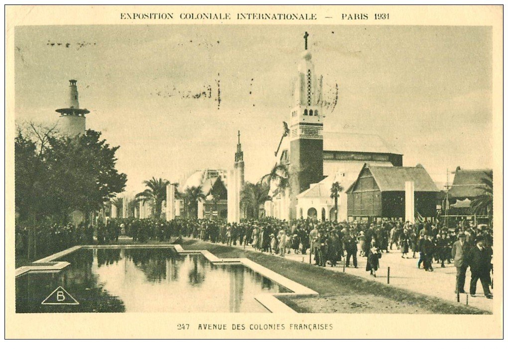 EXPOSITION COLONIALE INTERNATIONALE PARIS 1931. Avenue Colonies Françaises
