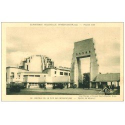 carte postale ancienne EXPOSITION COLONIALE INTERNATIONALE PARIS 1931. Coupole Informations