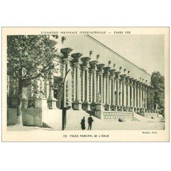 carte postale ancienne EXPOSITION COLONIALE INTERNATIONALE PARIS 1931. Italie 123
