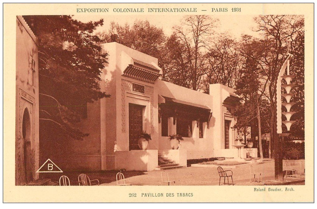 EXPOSITION COLONIALE INTERNATIONALE PARIS 1931. Pavillon Tabacs