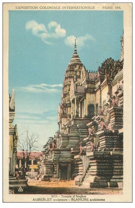 EXPOSITION COLONIALE INTERNATIONALE PARIS 1931. Temple Angkor