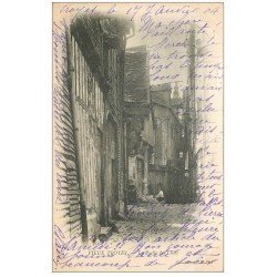 carte postale ancienne 10 TROYES. La Ruelle des Chats 1904