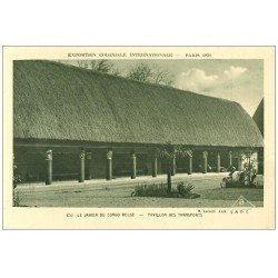 carte postale ancienne EXPOSITION COLONIALE INTERNATIONALE PARIS 1931. Transports Congo Belge