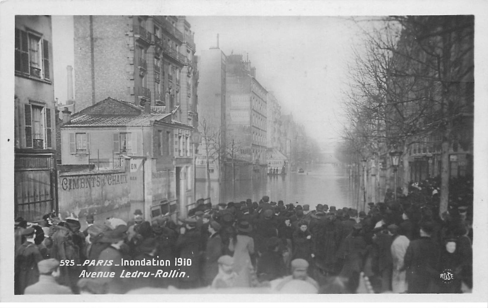 INONDATION DE PARIS 1910. Avenue Ledru Rollin
