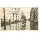 1910 INONDATION DE PARIS 15 Le Quai de Grenelle attelage