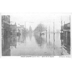 INONDATION DE PARIS 1910. Quai de la Rapée. Collection Taride