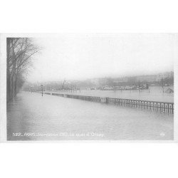 INONDATION DE PARIS 1910. Quay d'Orsay. Edition Rose