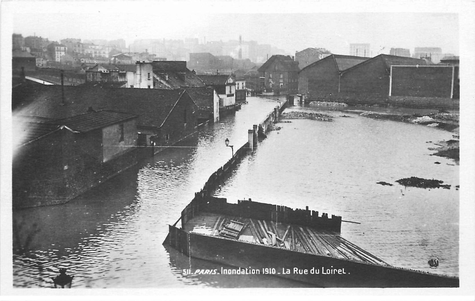 1910 INONDATION DE PARIS 13. Rue du Loiret. Edition Rose