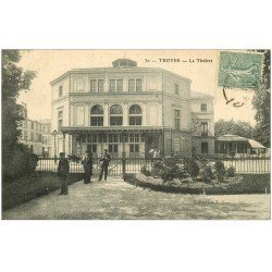 carte postale ancienne 10 TROYES. Le Théâtre 1905