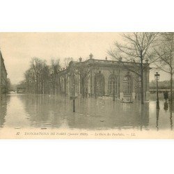 INONDATION ET CRUE DE PARIS 1910. Gare des Invalides