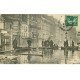 carte postale ancienne INONDATION ET CRUE DE PARIS 1910. Rue de Lyon