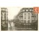 carte postale ancienne INONDATION ET CRUE DE PARIS 1910. Place Balard