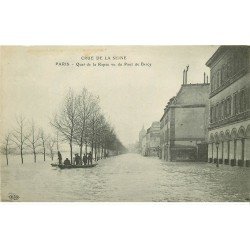 INONDATION ET CRUE DE PARIS 1910. Quai de la Rapée