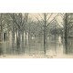 INONDATION ET CRUE DE PARIS 1910. Square du Cours-la-Reine