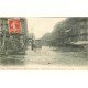 carte postale ancienne INONDATION ET CRUE DE PARIS 1910. Hôtel Terminus Rue Saint-Lazare